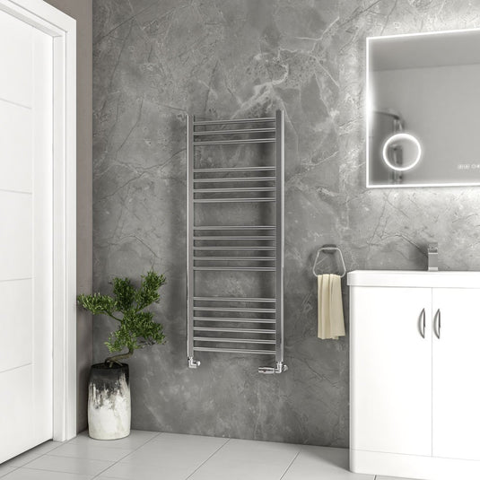 Eastbrook Wendover 1200 x 500mm Straight Stainless Steel Towel Multirail Mirror Polished | 41.0789