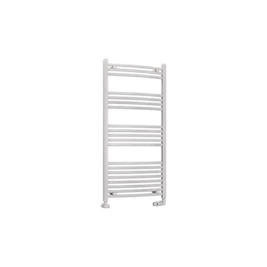 Eastbrook Wendover 1200 x 600mm Curved Towel Multirail Gloss White | 41.0048