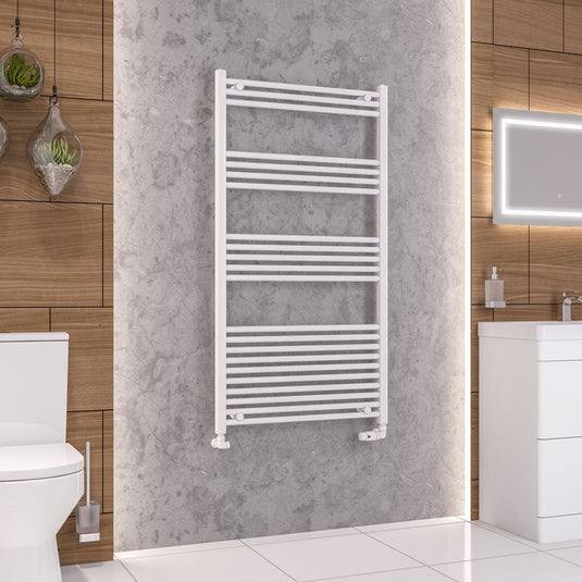 Eastbrook Wendover 1400 x 750mm Straight Multirail Gloss White | 41.0629