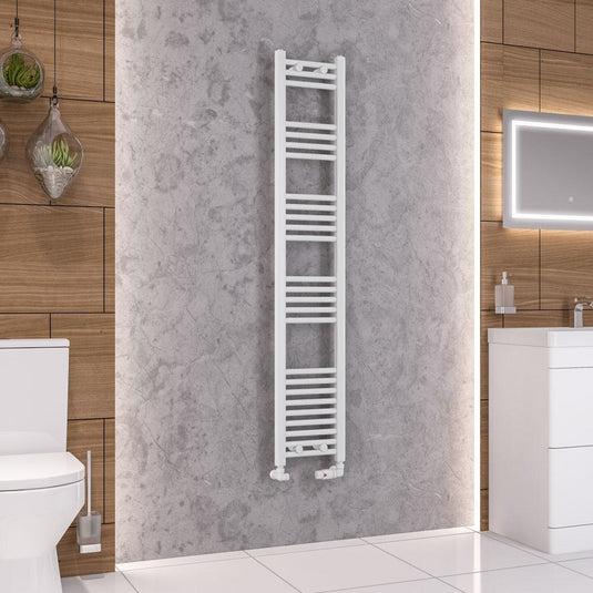 Eastbrook Wendover 1600 x 300mm Straight Towel Multirail Gloss White | 41.0074