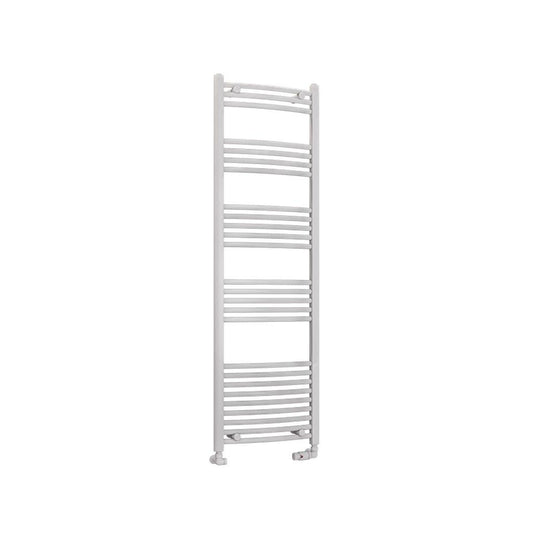 Eastbrook Wendover 1600 x 500mm Curved Towel Multirail Gloss White | 41.0052