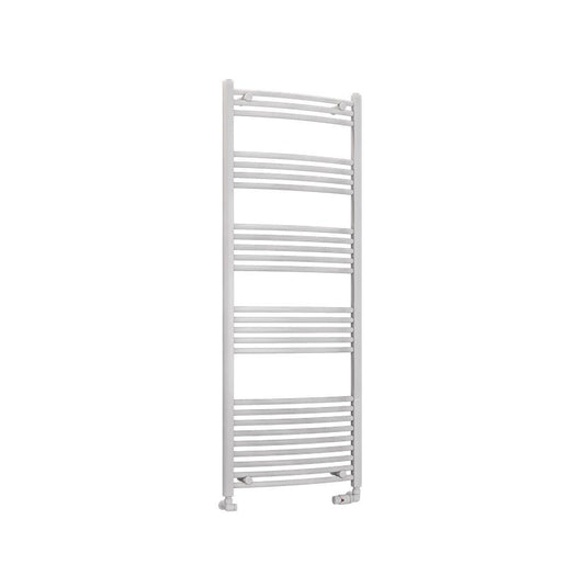 Eastbrook Wendover 1600 x 600mm Curved Towel Multirail Gloss White | 41.0054