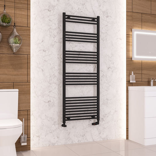 Eastbrook Wendover 1600 x 600mm Straight Multirail Matt Black | 41.0691