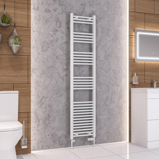 Eastbrook Wendover 1800 x 400mm Straight Towel Multirail Gloss White | 41.0026