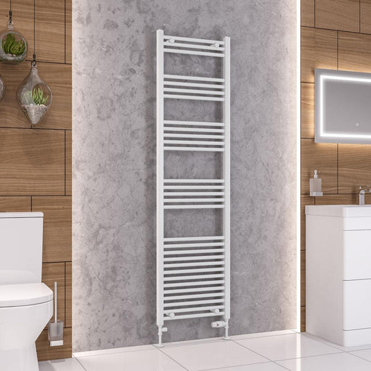Eastbrook Wendover 1800 x 500mm Straight Towel Multirail Gloss White | 41.0028