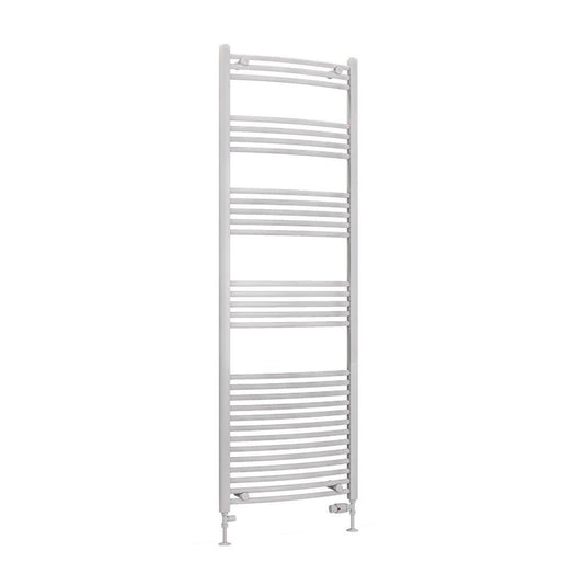 Eastbrook Wendover 1800 x 600mm Curved Towel Multirail Gloss White | 41.0060
