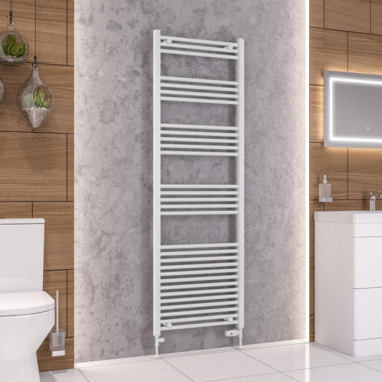 Eastbrook Wendover 1800 x 600mm Straight Towel Multirail Gloss White | 41.0030
