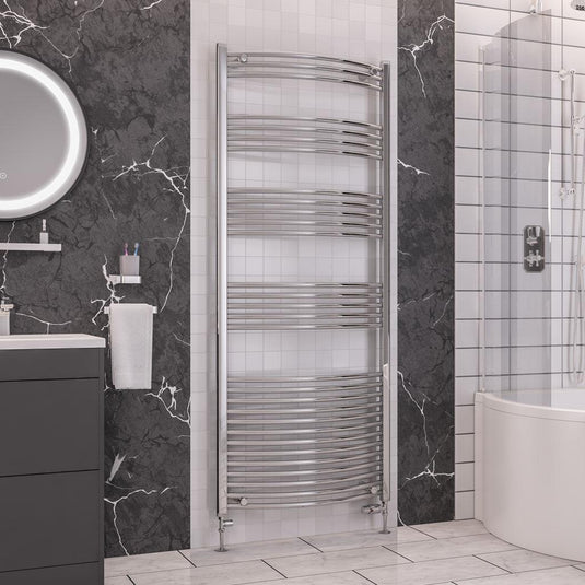 Eastbrook Wendover 1800 x 750mm Curved Towel Multirail Chrome | 41.0105