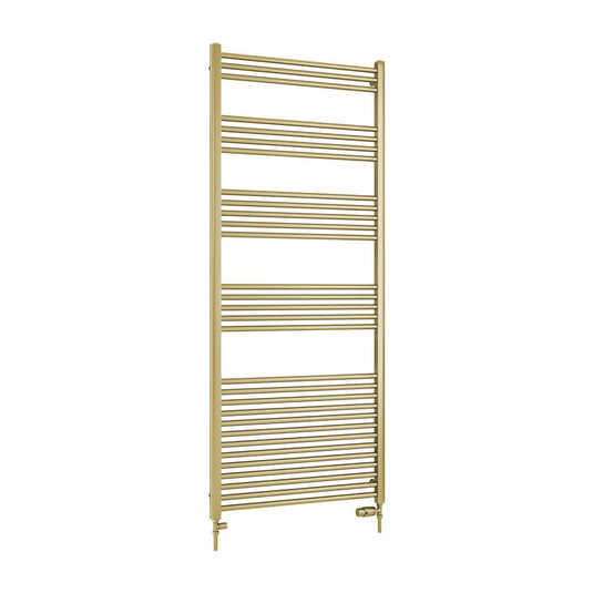 Eastbrook Wendover 1800 x 750mm Straight Towel Multirail Brushed Brass | 41.1186