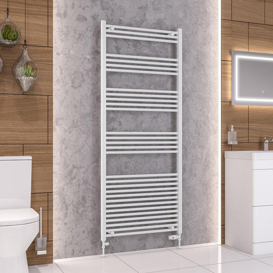 Eastbrook Wendover 1800 x 750mm Straight Towel Multirail Gloss White | 41.0066