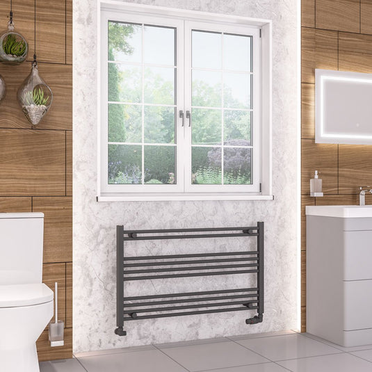 Eastbrook Wendover 600 x 1000mm Straight Multirail Matt Anthracite | 41.0633