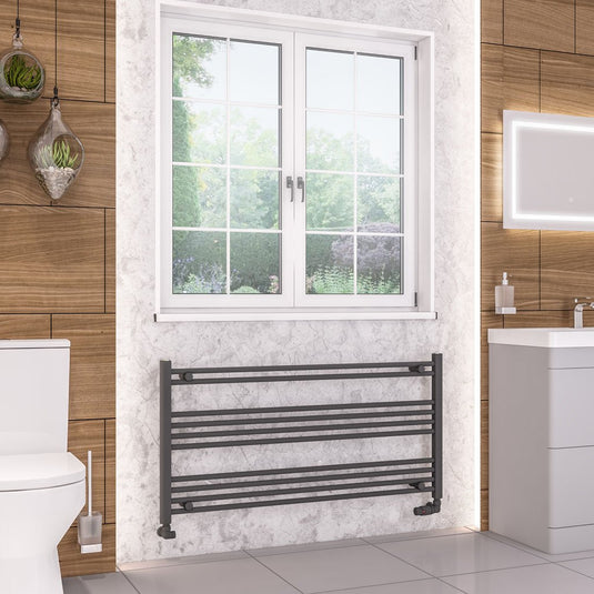 Eastbrook Wendover 600 x 1200mm Straight Multirail Matt Anthracite | 41.0634