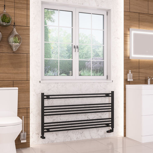 Eastbrook Wendover 600 x 1200mm Straight Multirail Matt Black | 41.0667