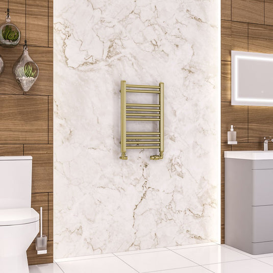 Eastbrook Wendover 600 x 400mm Straight Multirail Brushed Brass | 41.0698