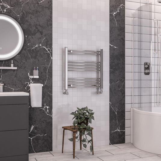 Eastbrook Wendover 600 x 600mm Curved Towel Multirail Chrome | 41.0108