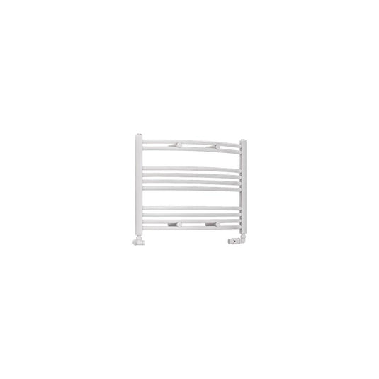 Eastbrook Wendover 600 x 750mm Curved Towel Multirail Gloss White | 41.0091