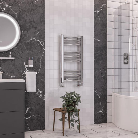 Eastbrook Wendover 800 x 400mm Curved Towel Multirail Chrome | 41.0031