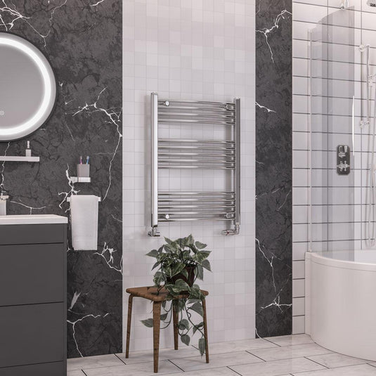Eastbrook Wendover 800 x 600mm Curved Towel Multirail Chrome | 41.0035