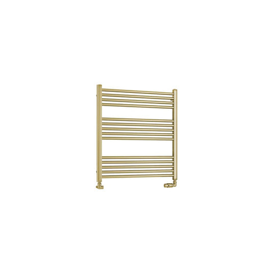 Eastbrook Wendover 800 x 750mm Straight Towel Multirail Brushed Brass | 41.1176