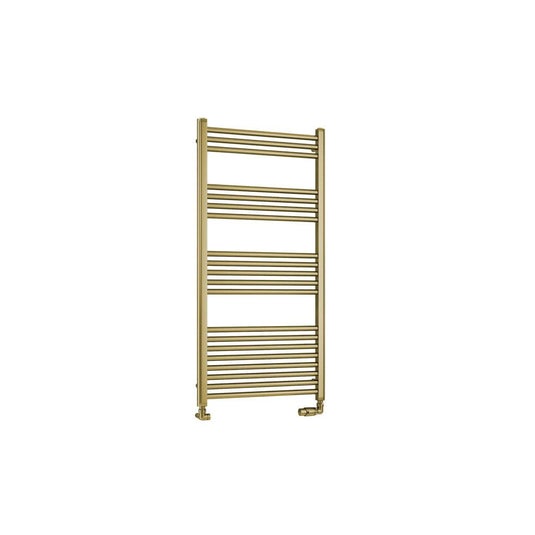 Eastbrook Wendover Straight 1200 x 600mm Towel Multirail Brushed Brass | 41.0364
