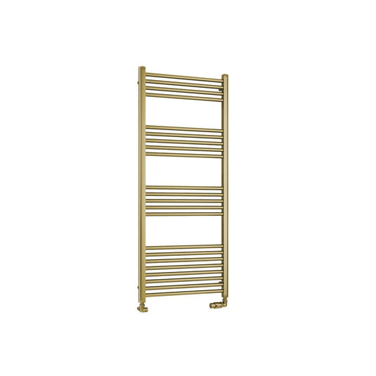 Eastbrook Wendover Straight 1400 x 600mm Towel Multirail Brushed Brass | 41.0366