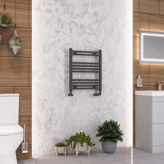 Eastbrook Wendover Straight 600 x 500mm Towel Multirail Matt Anthracite | 41.0321