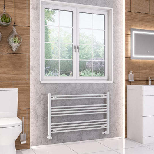 Eastbrook Wendover Straight Multirail 600 x 1000 Gloss White | 41.0246
