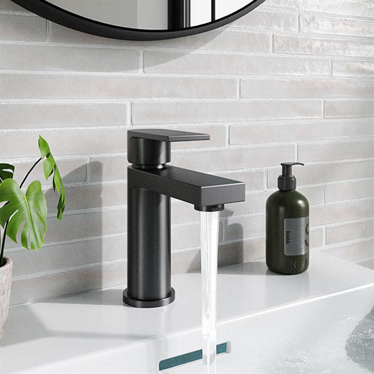 Eastbrook Westbury Basin Tap with Waste Matt Black | 93.1036