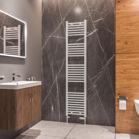 Eastbrook Westward 1800 x 400mm Straight Towel Multirail Gloss White | 89.0581