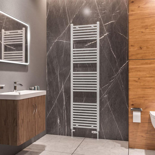 Eastbrook Westward 1800 x 500mm Straight Towel Multirail Gloss White | 89.0582