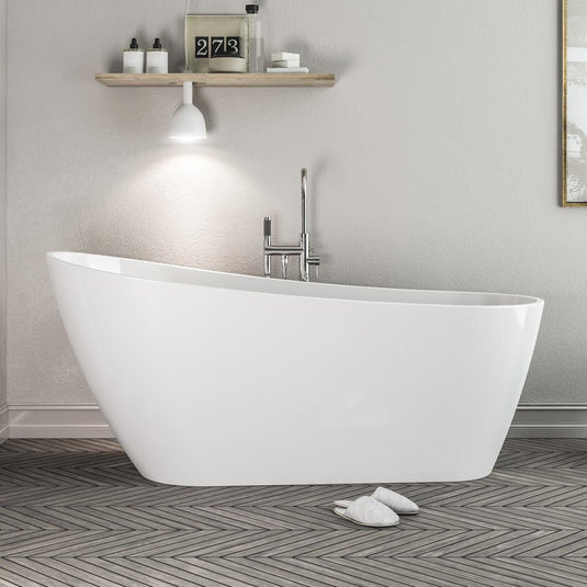 Eastbrook Wickham 1700 x 740 x 640mm Freestanding Slipper Bath (Inc Waste) White | 33.0010