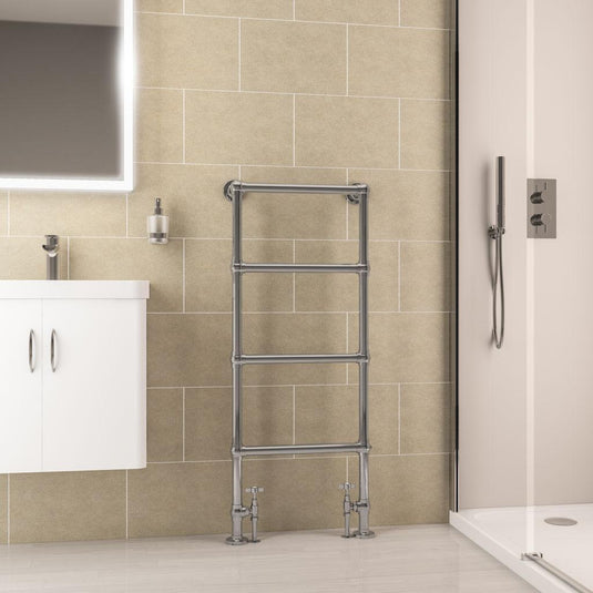 Eastbrook Windrush 1195 x 500mm Towel Radiator Chrome | 41.1014