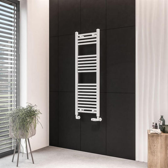 Eastbrook Wingrave 1200 x 400mm Straight Towel Multirail Matt White | 89.0055