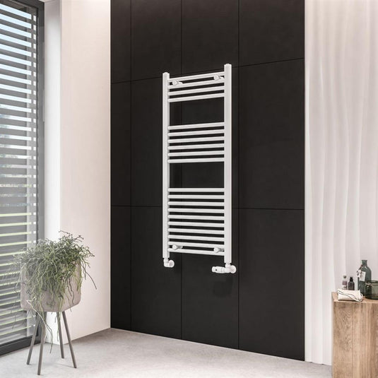 Eastbrook Wingrave 1200 x 500mm Straight Towel Multirail Matt White | 89.0060