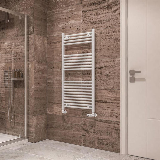 Eastbrook Wingrave 1200 x 600mm Straight Towel Multirail Gloss White | 89.0125
