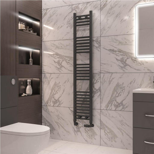 Eastbrook Wingrave 1600 x 300mm Straight Towel Multirail Matt Anthracite | 89.0674