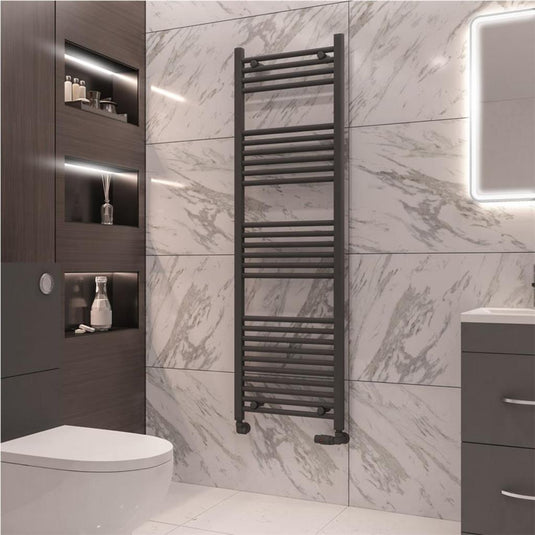 Eastbrook Wingrave 1600 x 500mm Straight Towel Multirail Matt Anthracite | 89.0076