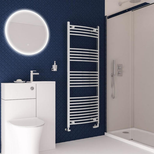Eastbrook Wingrave 1600 x 600mm Curved Towel Multirail Chrome | 89.0395