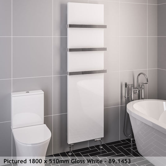 Eastbrook Wingrave 1800 x 410mm Flat Panel Radiator Gloss White | 89.1452