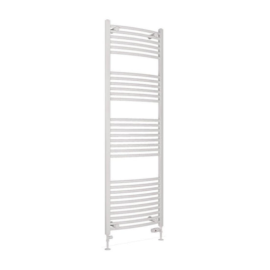 Eastbrook Wingrave 1800 x 600mm Curved Towel Multirail Gloss White | 89.0710