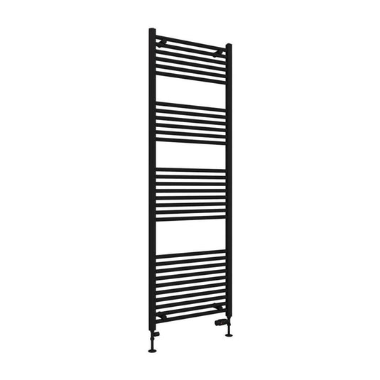 Eastbrook Wingrave 1800 x 600mm Straight Towel Multirail Matt Black | 89.0613