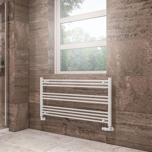 Eastbrook Wingrave 600 x 1200mm Straight Towel Multirail Gloss White | 89.1440