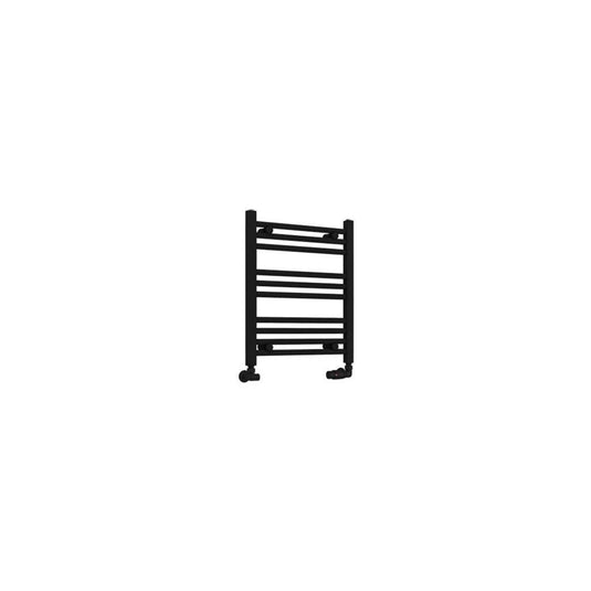 Eastbrook Wingrave 600 x 500mm Straight Towel Multirail Matt Black | 89.0678