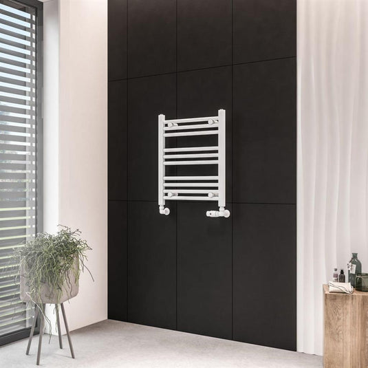 Eastbrook Wingrave 600 x 500mm Straight Towel Multirail Matt White | 89.0658