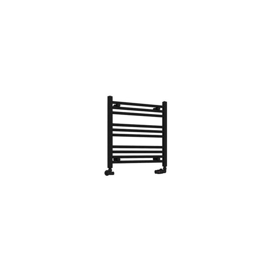 Eastbrook Wingrave 600 x 600mm Straight Towel Multirail Matt Black | 89.0679