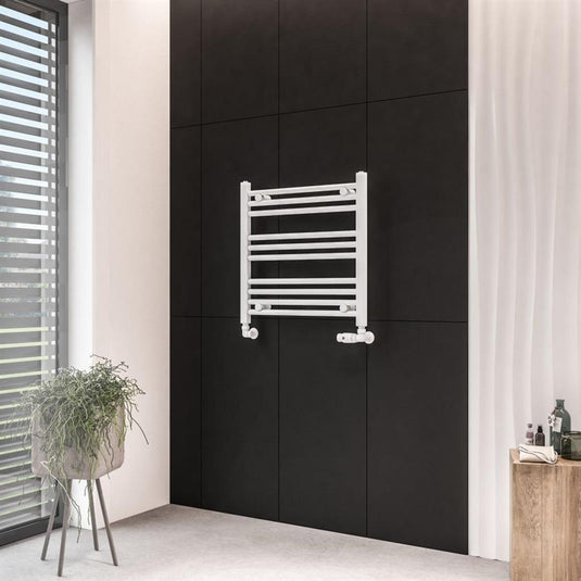 Eastbrook Wingrave 600 x 600mm Straight Towel Multirail Matt White | 89.0659