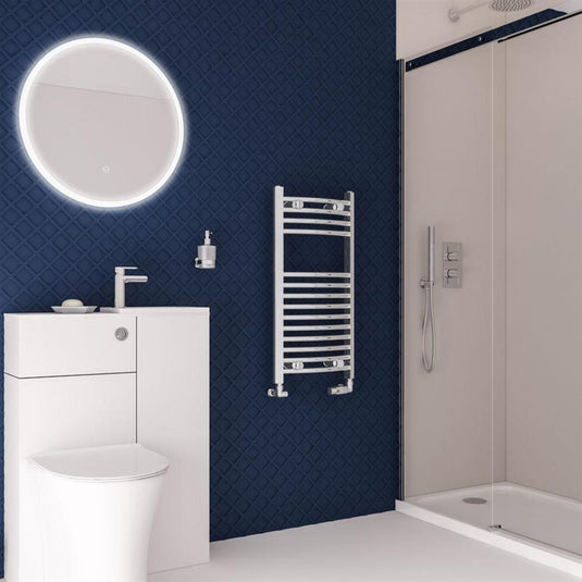 Eastbrook Wingrave 800 x 400mm Curved Towel Multirail Chrome | 89.0384
