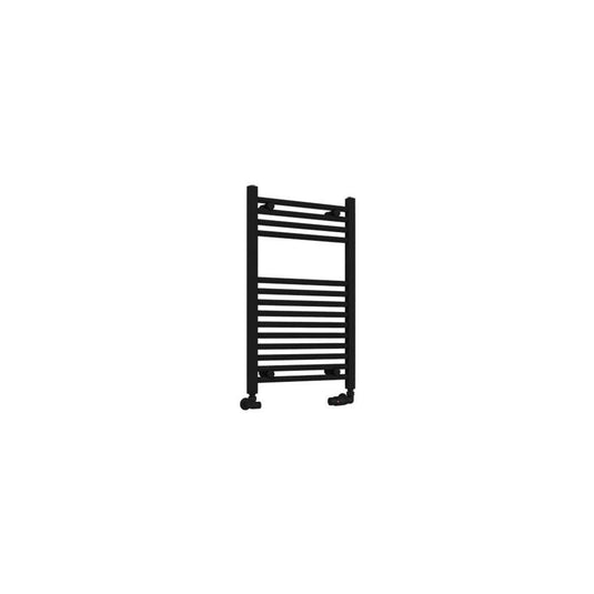 Eastbrook Wingrave 800 x 500mm Straight Towel Multirail Matt Black | 89.0597