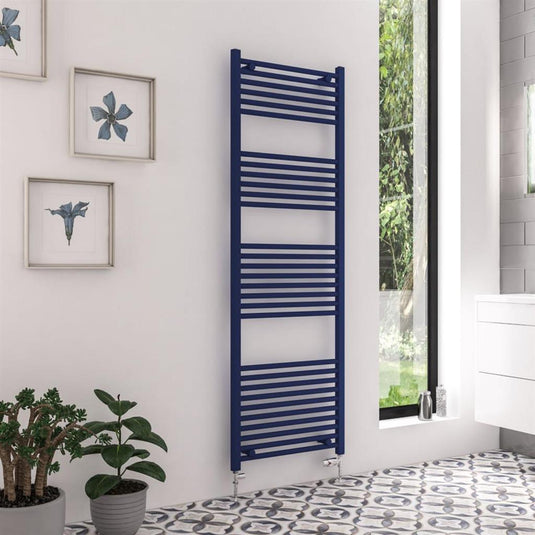 Eastbrook Wingrave Straight Towel Multirail 1800x600mm Matt Cobalt Blue | 89.1607