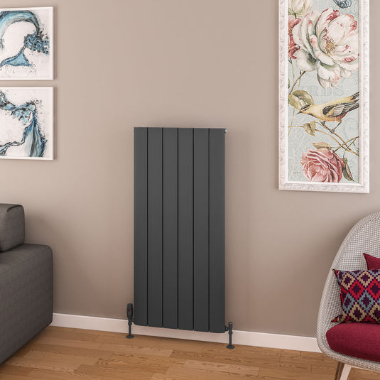 Eastbrook Withington 1200 x 565mm Aluminium Radiator Matt Anthracite | 89.0966